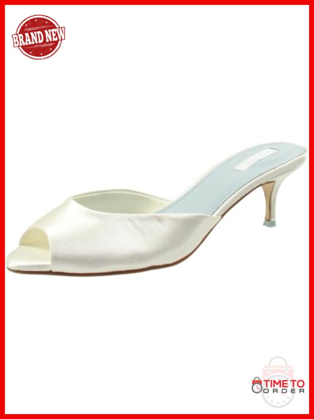 Nine West Luvlie Kitten Heel Open Toe Dress Sandal Slip On